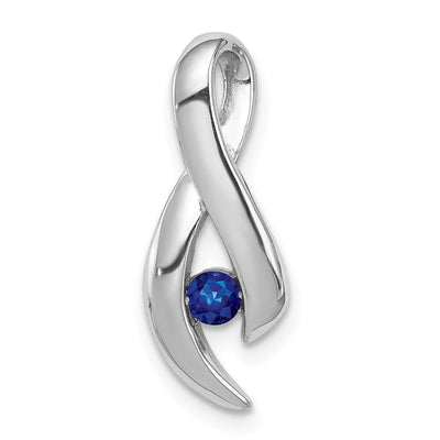 14K white gold sapphire pendants & charm