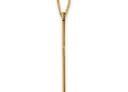 14K gold cross pendant, alternate view