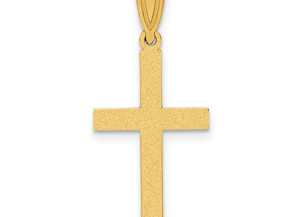 14K gold cross pendant