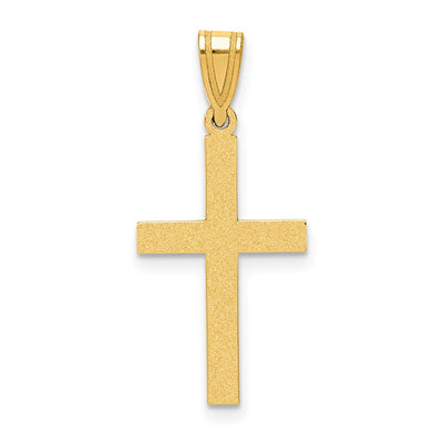 14K gold cross pendant