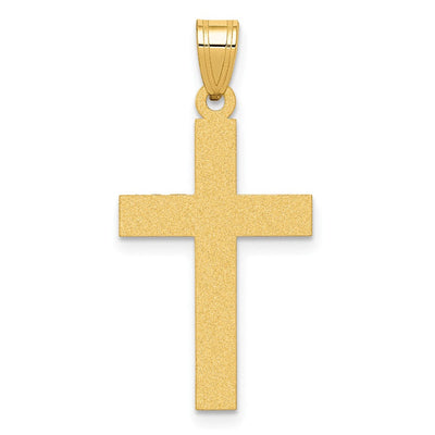 14K gold cross pendant