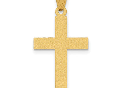14K gold cross pendant