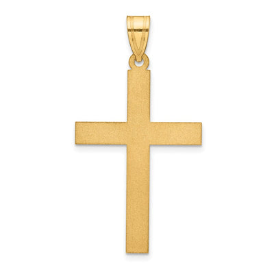 14K gold cross pendant