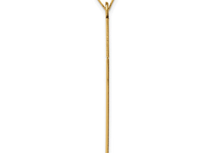 14K gold cross pendant, alternate view