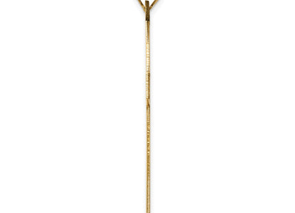 14K gold cross pendant, alternate view