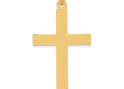 14K gold cross pendant