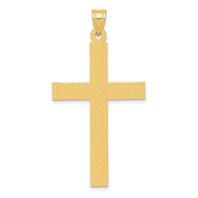 14K gold cross pendant