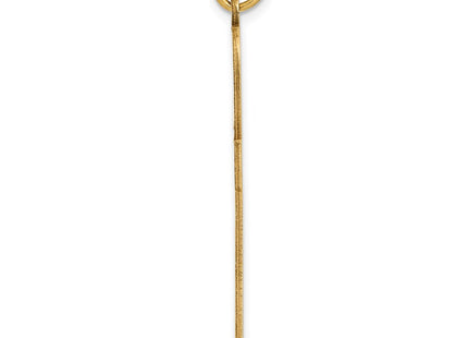14K gold cross pendant, alternate view
