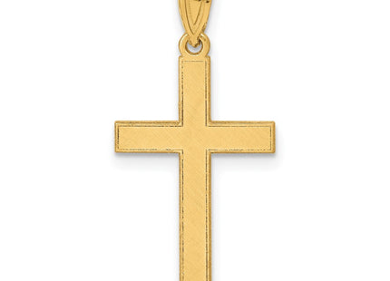 14K gold cross pendant