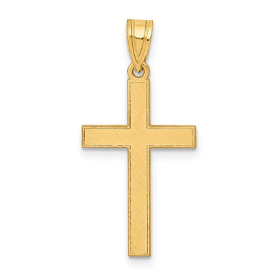 14K gold cross pendant