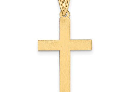 14K gold cross pendant, further view