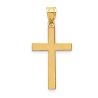 14K gold cross pendant