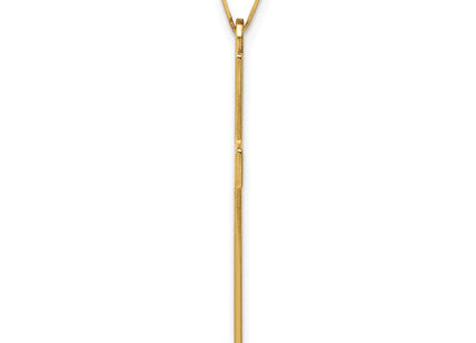 14K gold cross pendant, alternate view