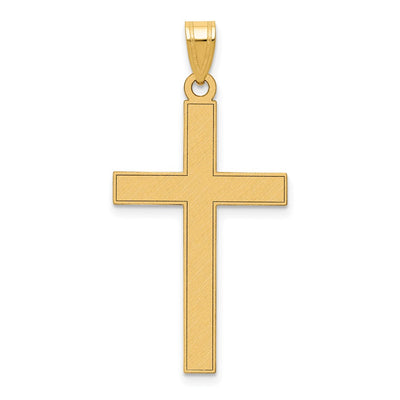 14K gold cross pendant