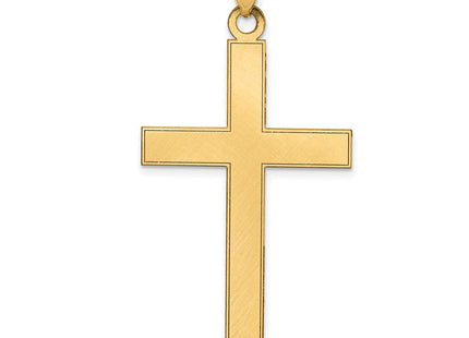 14K gold cross pendant