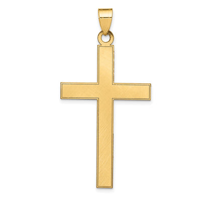 14K gold cross pendant