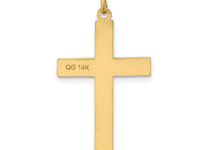 14K Laser Designed Cross Pendant (Style XR1198)