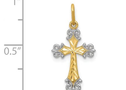 14k Yellow & Rhodium Jewelry Style XR1208 - Classique Jewelry Inc.