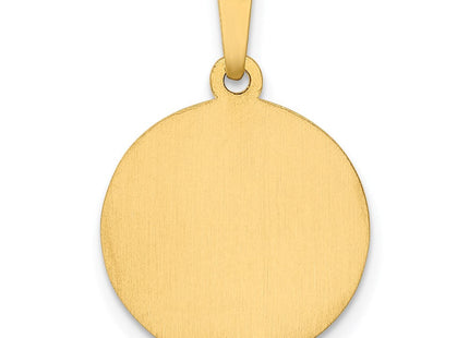 14k Polished and Satin Our Lady Guadalupe Medal Hollow Pendant (Style XR1244)