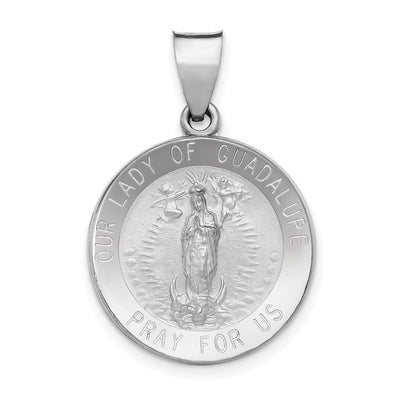 14K white gold pendant