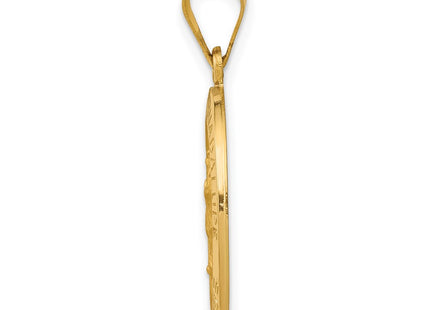 14K gold pendant, alternate view