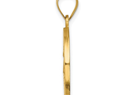14K gold pendant, alternate view