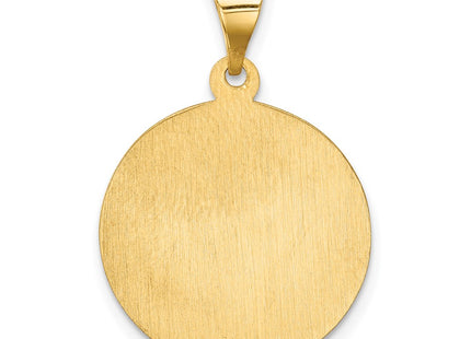 14K gold heart pendant, further view