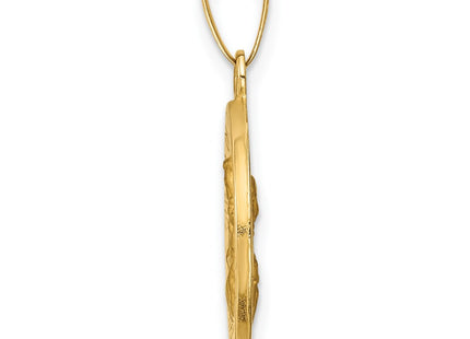 14K gold pendant, alternate view