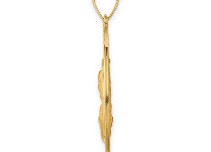 14K gold pendant, alternate view