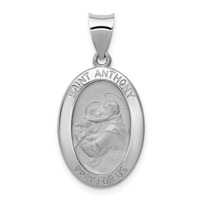 14K white gold pendant