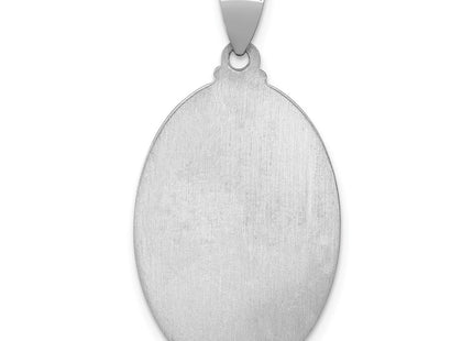 14K white gold pendant, further view