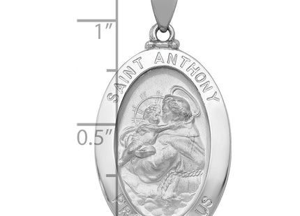 14K white gold pendant, another view