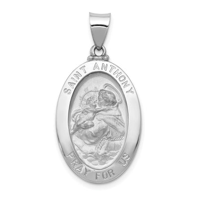 14K white gold pendant