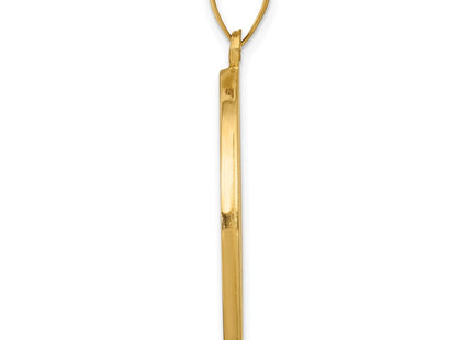 14k Polished and Satin St. Anthony Medal Hollow Pendant (Style XR1293)
