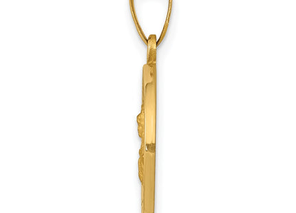 14K gold pendant, alternate view
