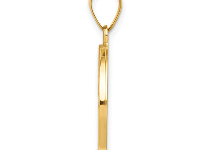 14K gold pendant, alternate view