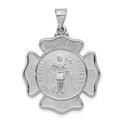 14K white gold pendant