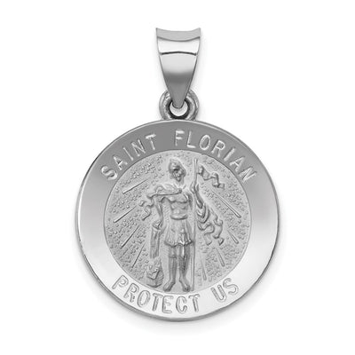 14K white gold pendant