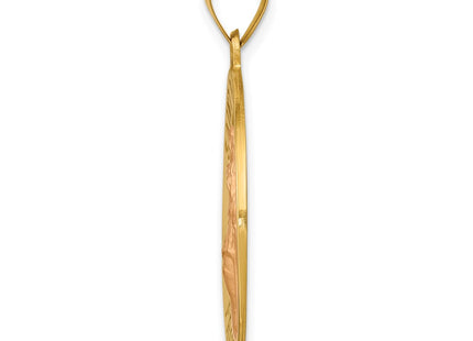 14K gold pendant, alternate view
