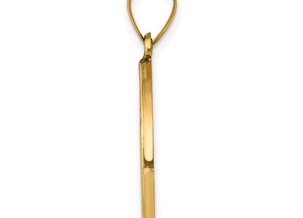 14K gold pendant, alternate view