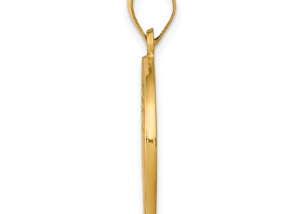 14K gold pendant, alternate view