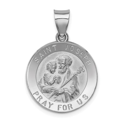14K white gold pendant