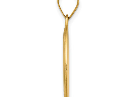 14K gold pendant, alternate view