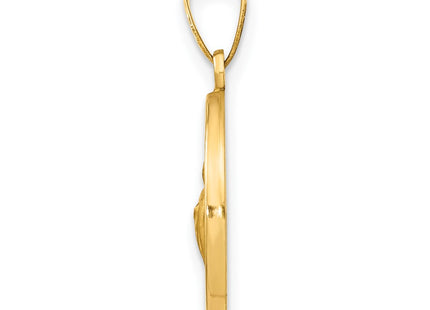 14K gold pendant, alternate view