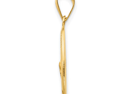14K gold pendant, alternate view
