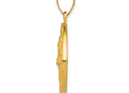 14K gold pendant, alternate view