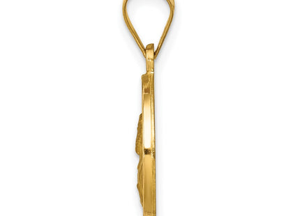 14K gold pendant, alternate view