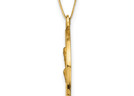14K gold pendant, alternate view