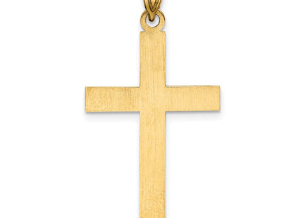 14K gold cross pendant, further view
