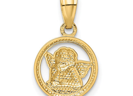 14k Yellow & Rhodium Pendants Style XR1396 - Classique Jewelry Inc.